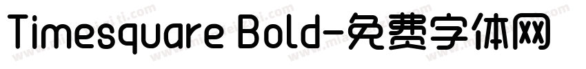 Timesquare Bold字体转换